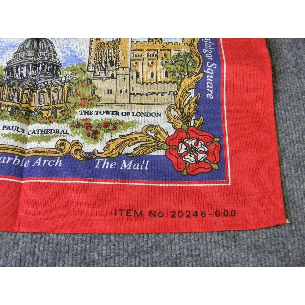 London England Tea Towels Set of 2 18x28 Cotton British Landmarks Souvenir